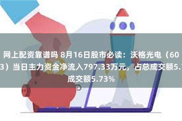 网上配资靠谱吗 8月16日股市必读：沃格光电（603773）当日主力资金净流入797.33万元，占总成交额5.73%