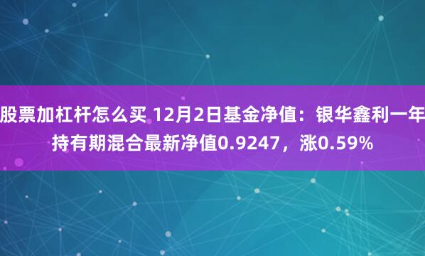 股票加杠杆怎么买 12月2日基金净值：银华鑫利一年持有期混合最新净值0.9247，涨0.59%