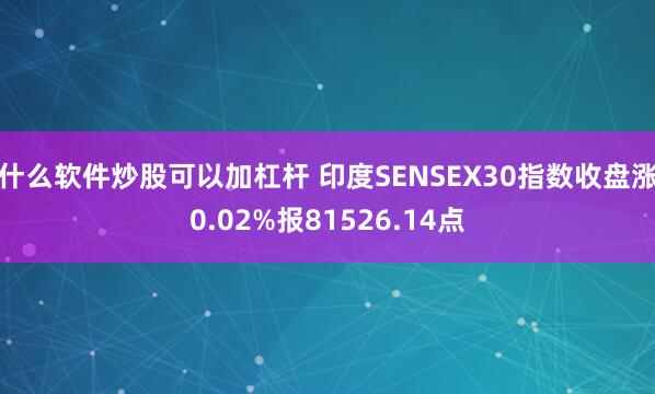 什么软件炒股可以加杠杆 印度SENSEX30指数收盘涨0.02%报81526.14点